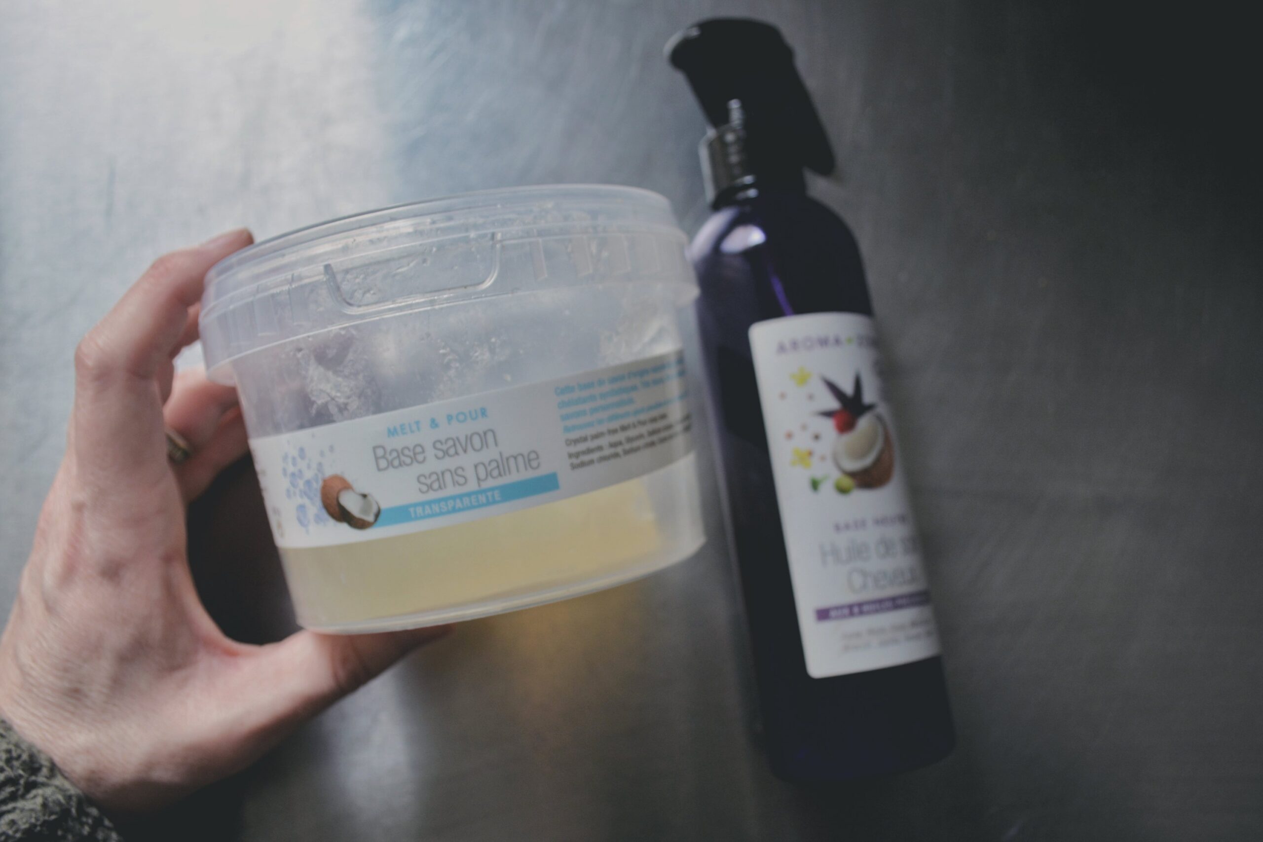 Easy Shampoo bar recipe scraps & coffee grounds