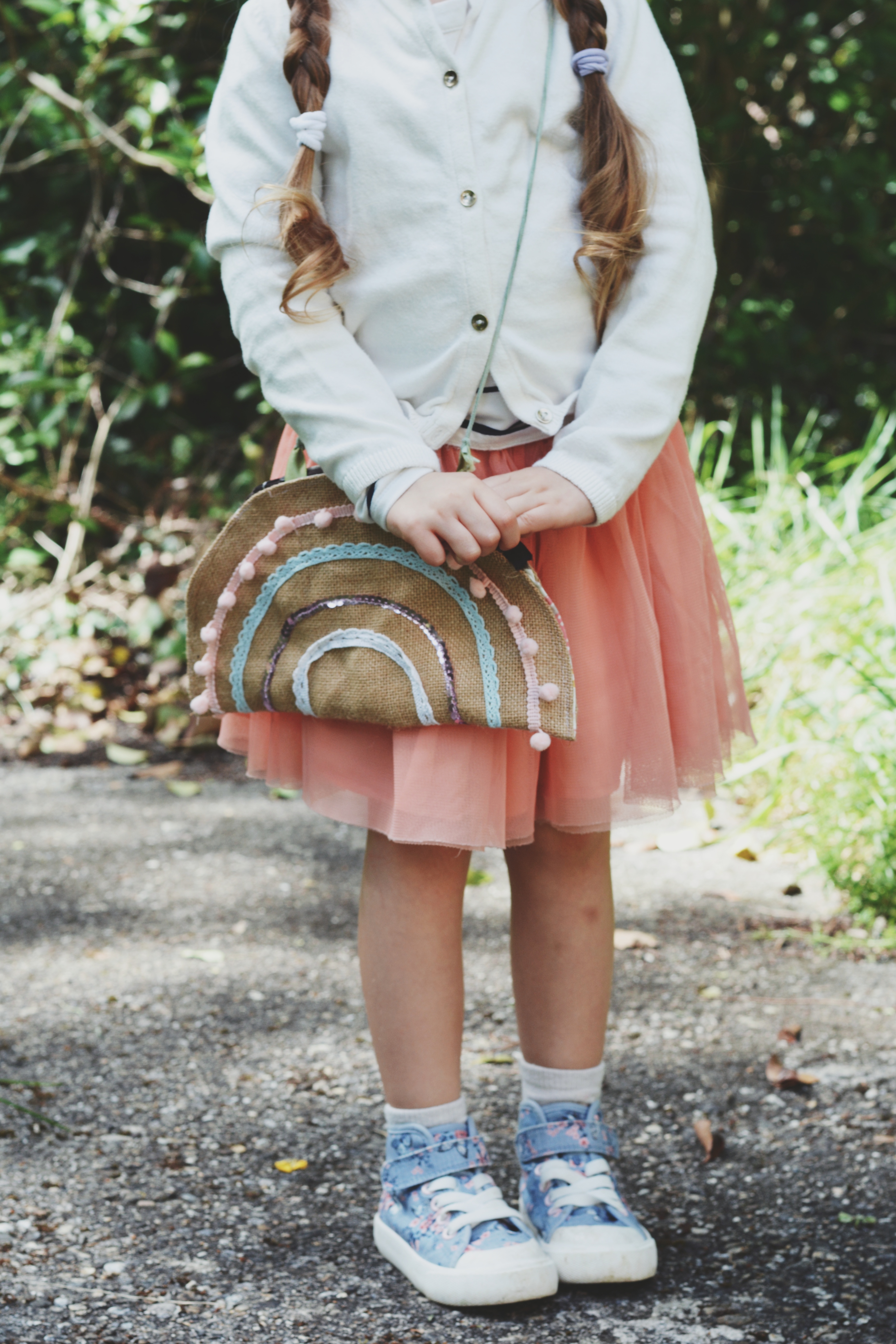 DIY Rainbow handbag