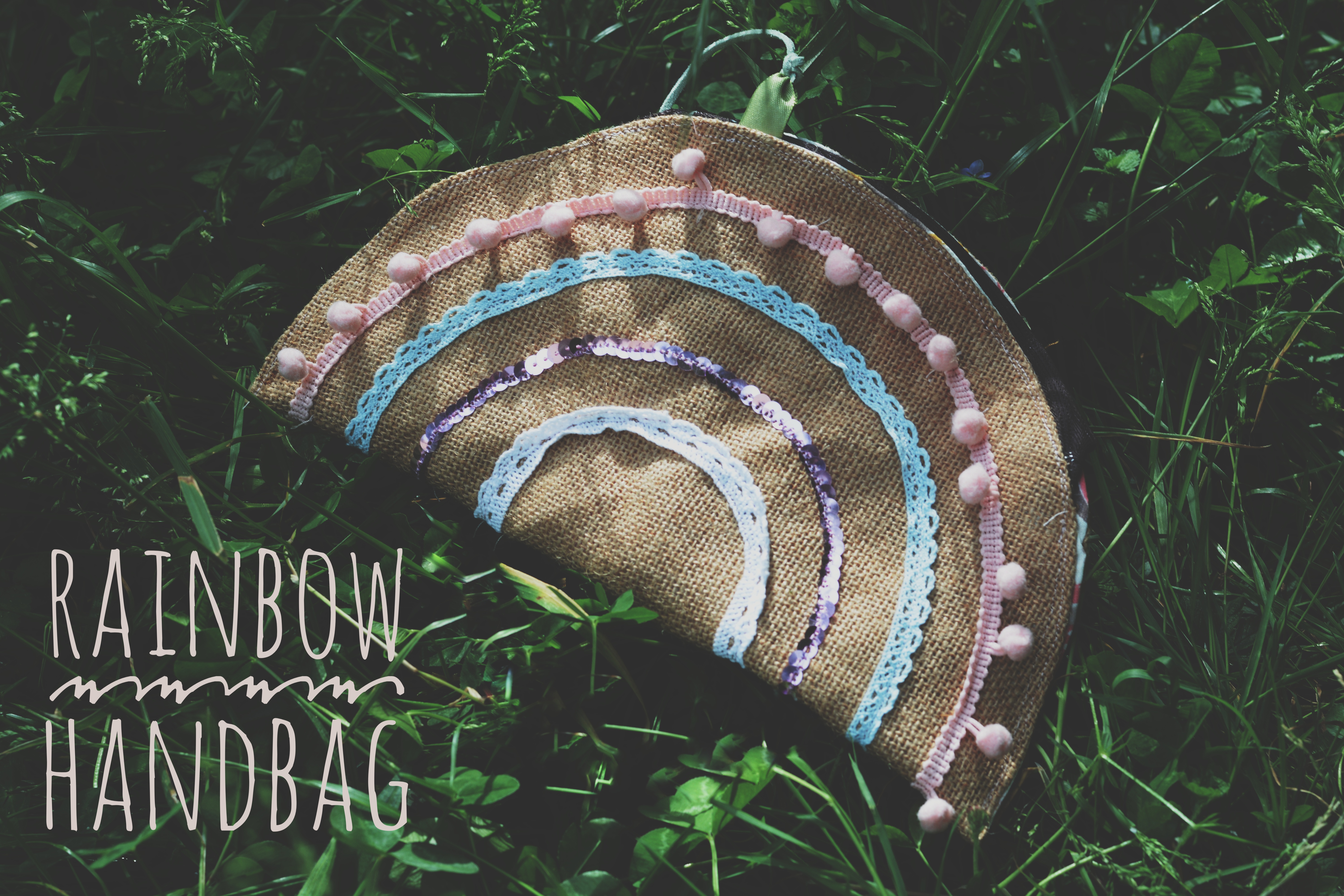 DIY Rainbow handbag