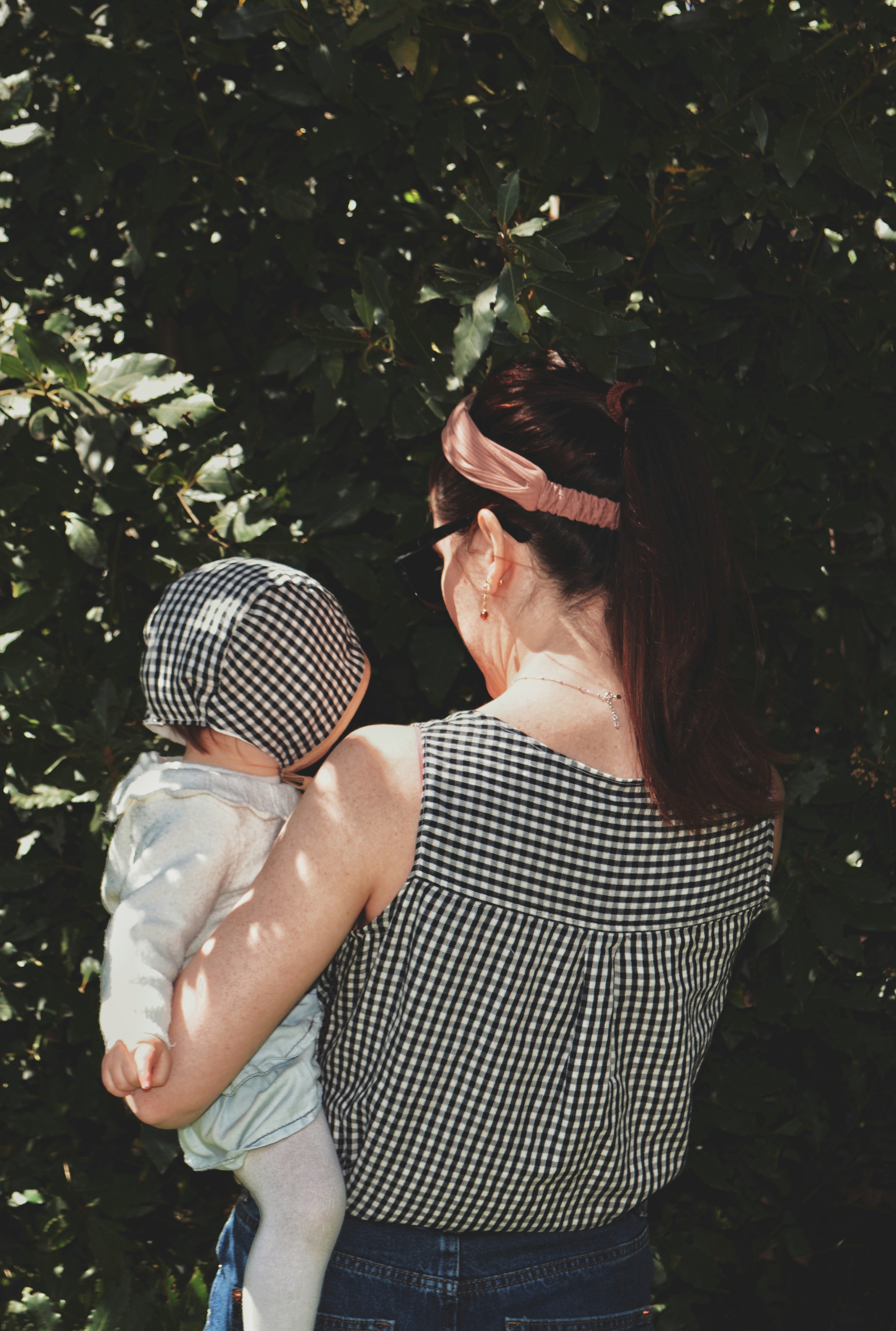 Upcycled blouse and bonnet