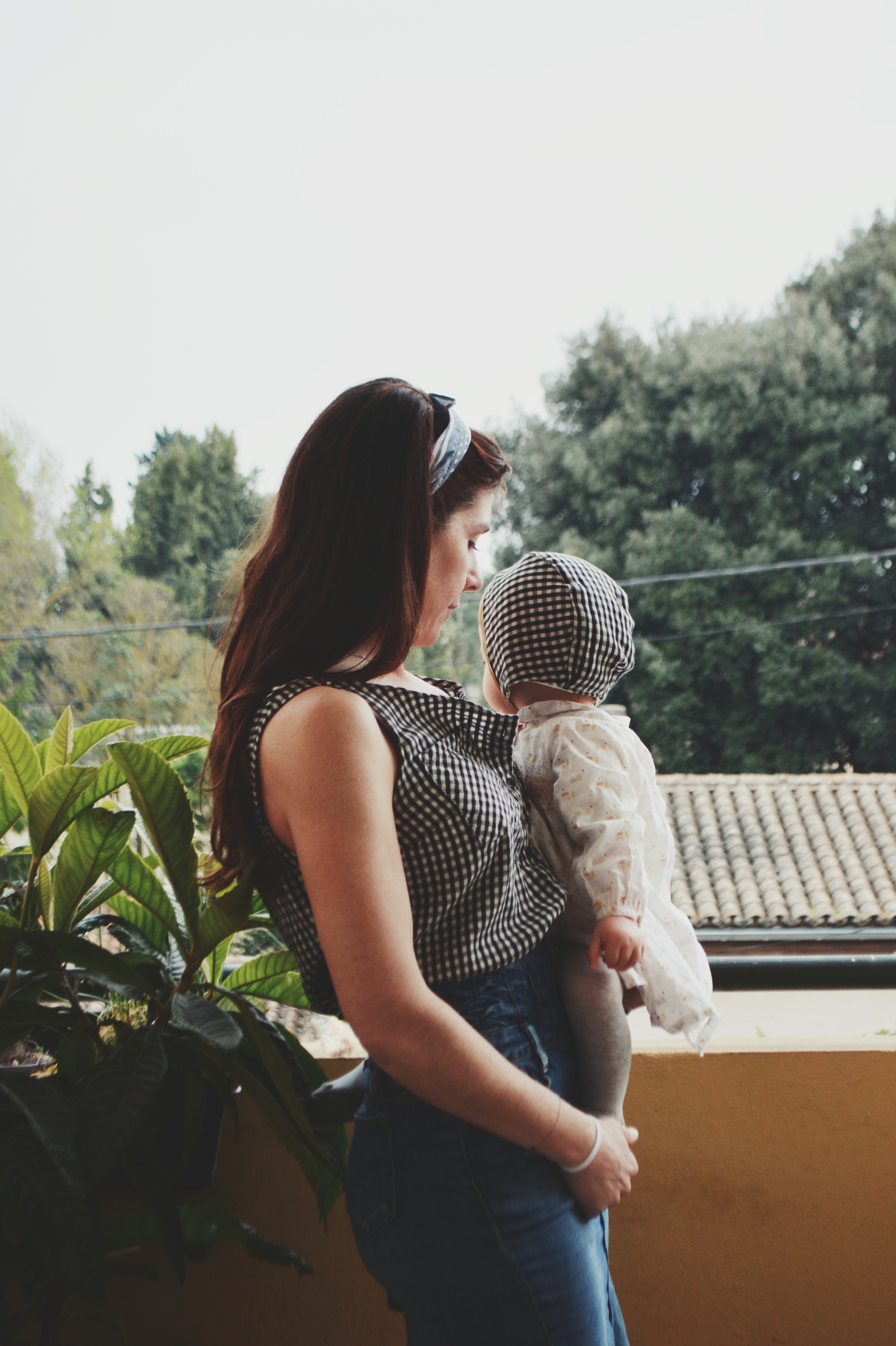 Upcycled gingham shirt