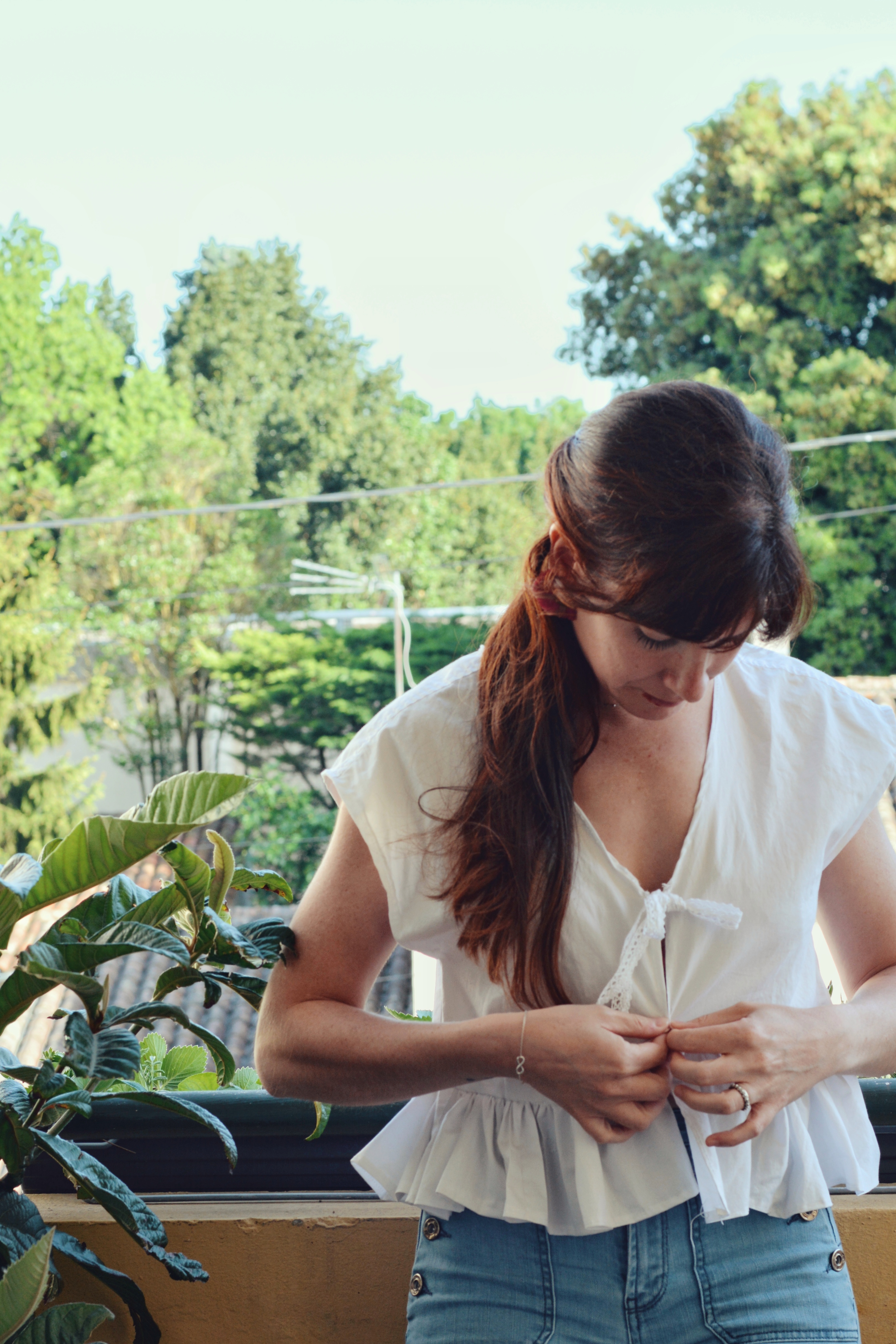 Upcycled blouse idea