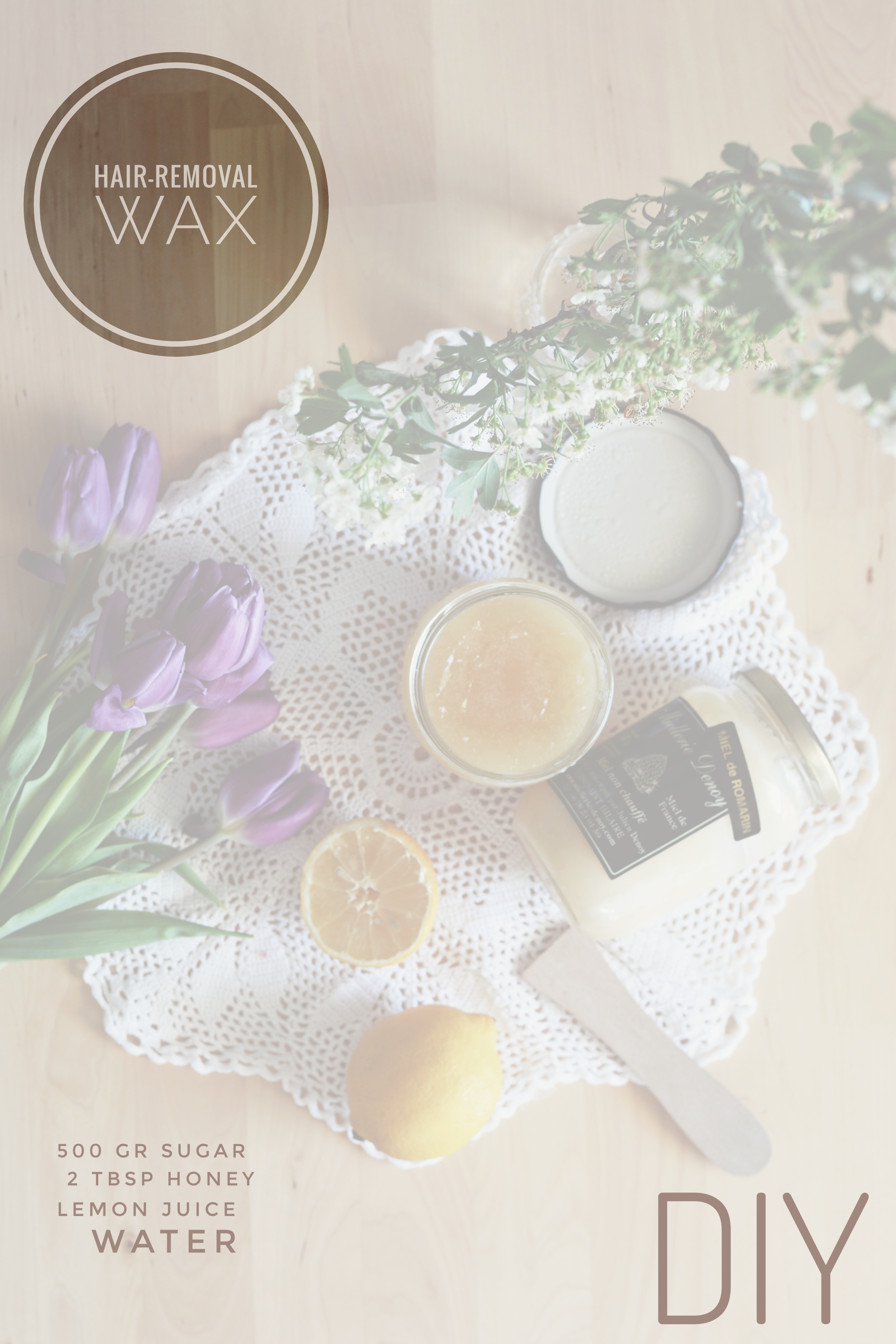 Homemade hair removal wax