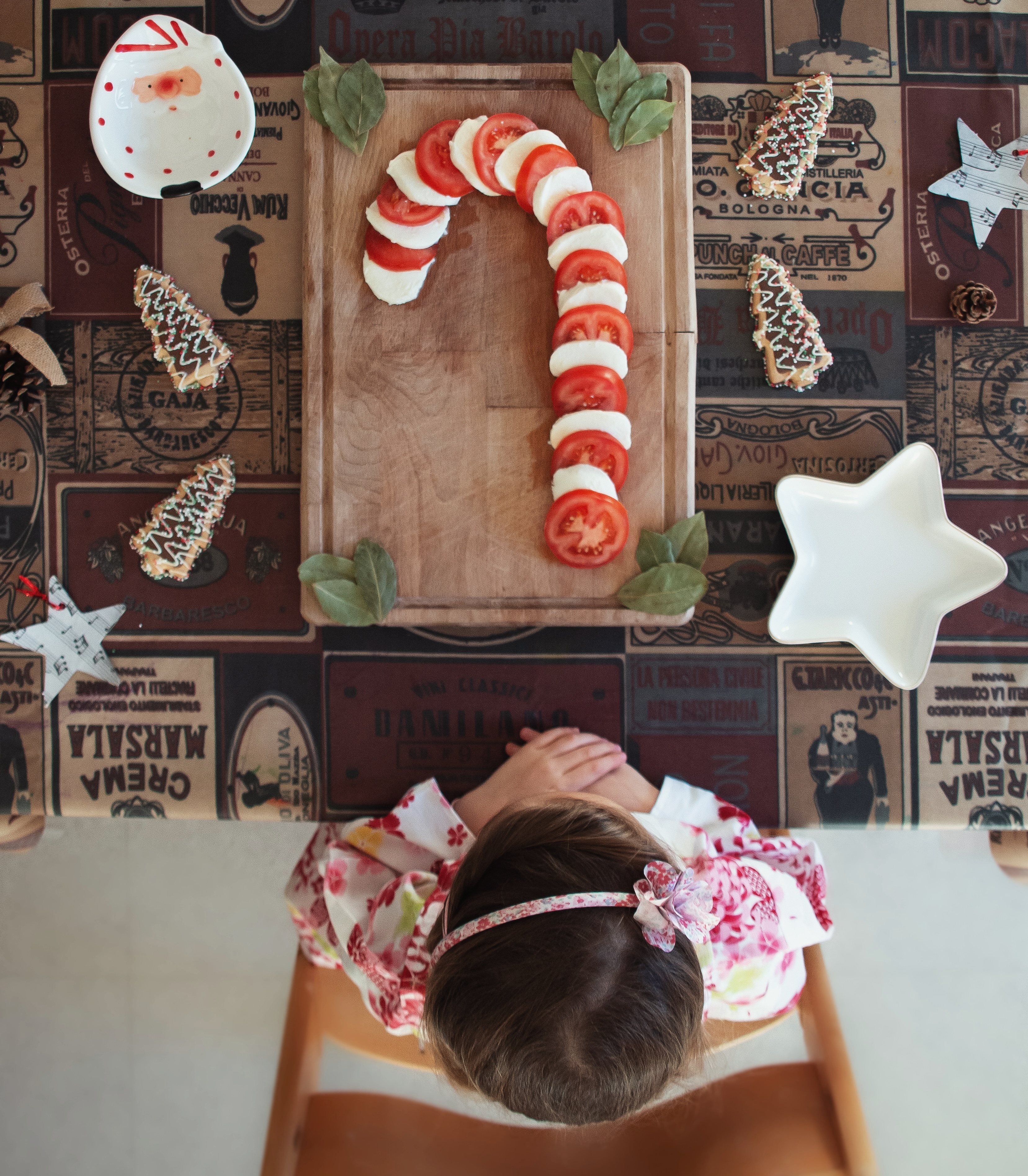 Candy cane table idea