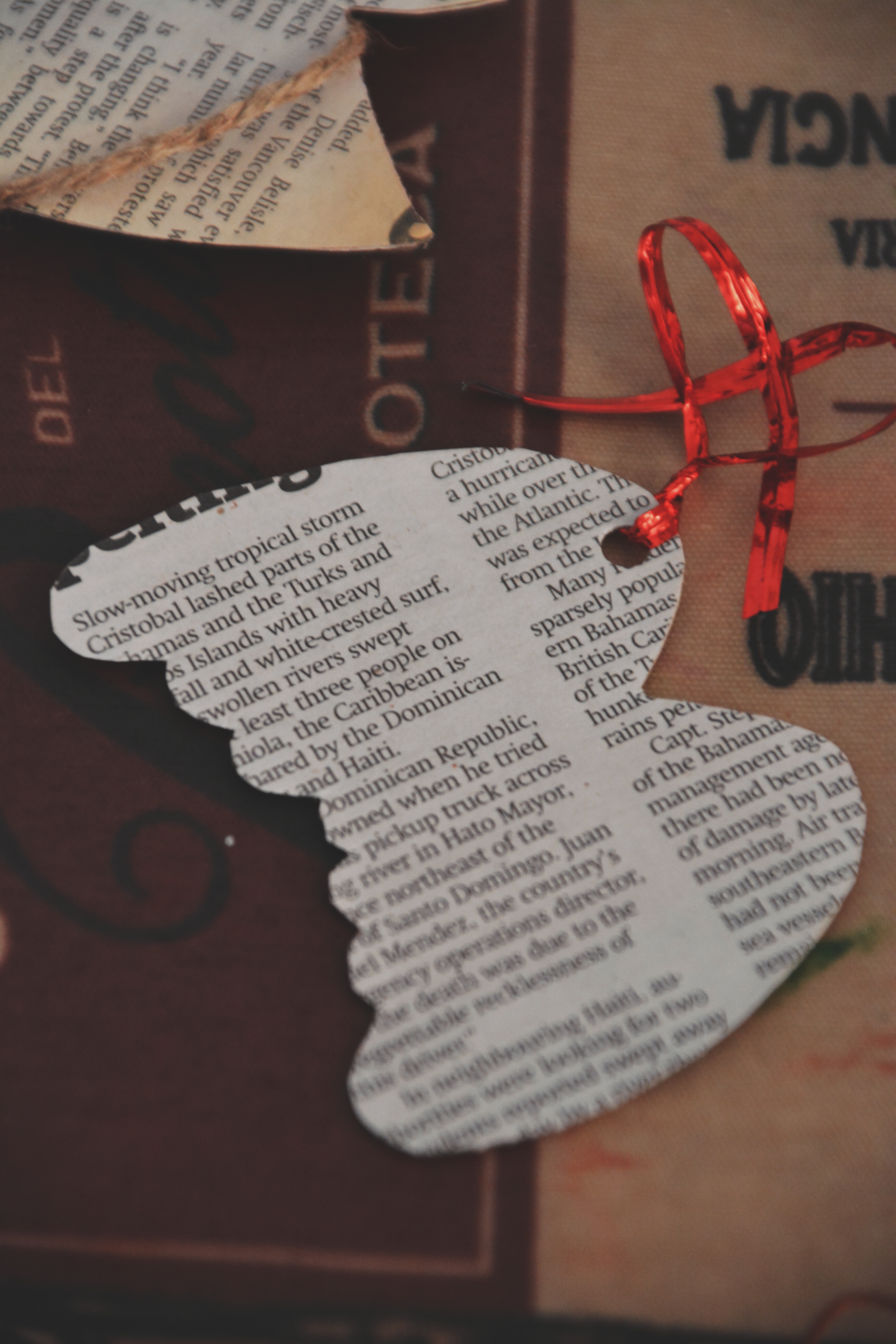 Cardboard Christmas wings