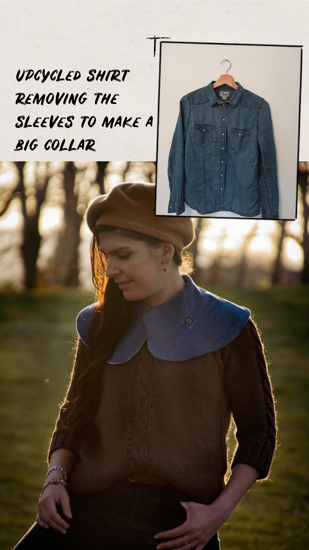 Upcycled blouse