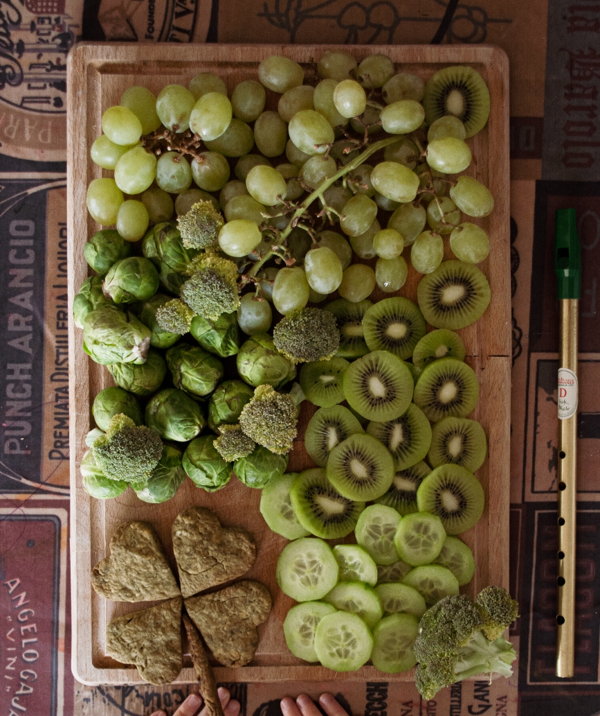 Green charcuterie board