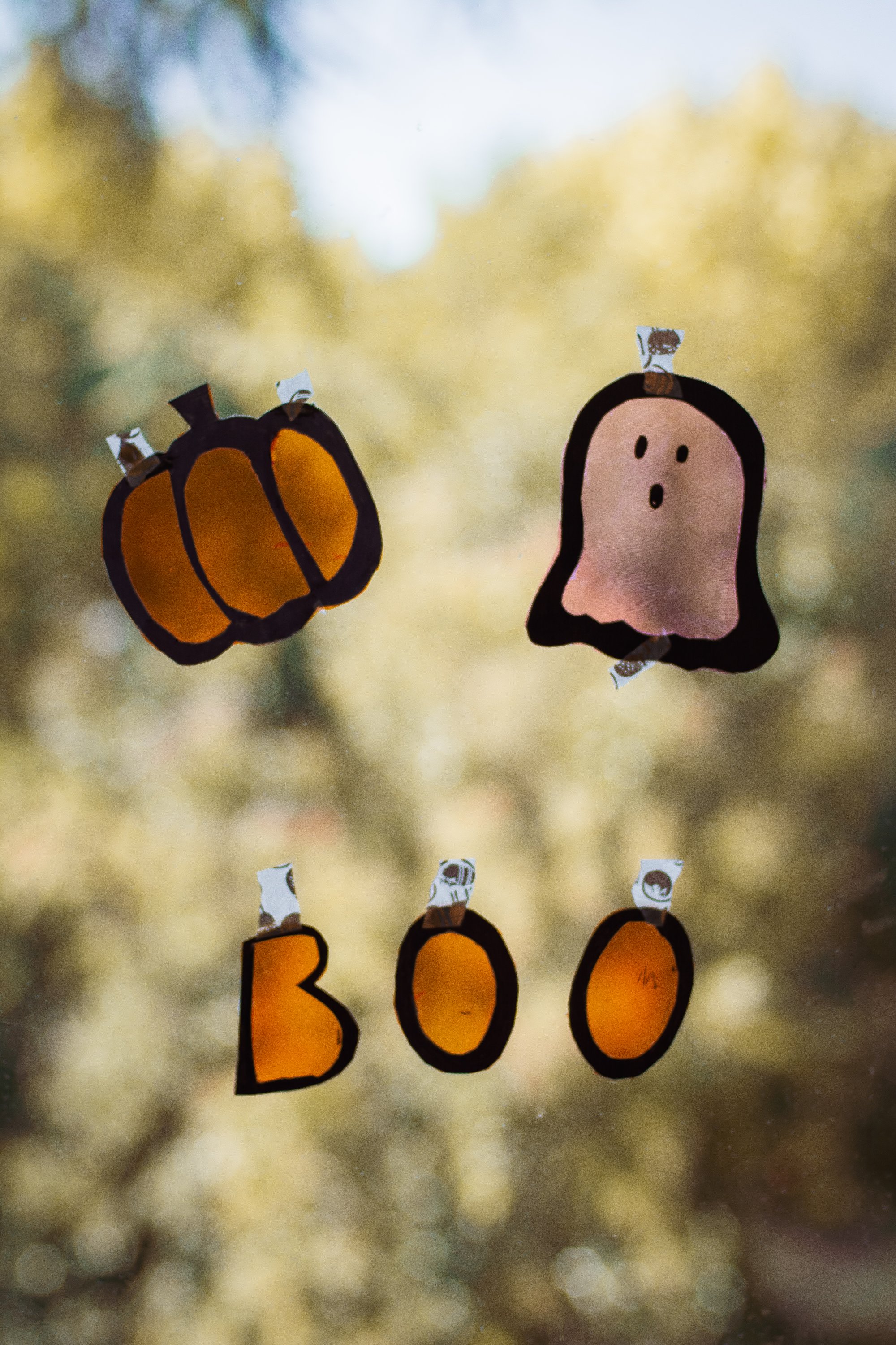 Halloween sun catchers