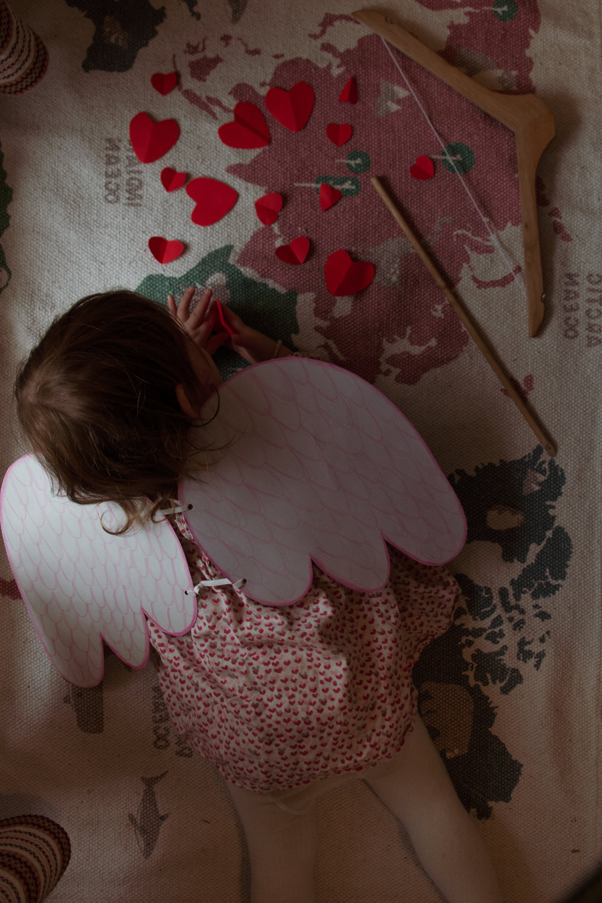Upcycled cupid costume