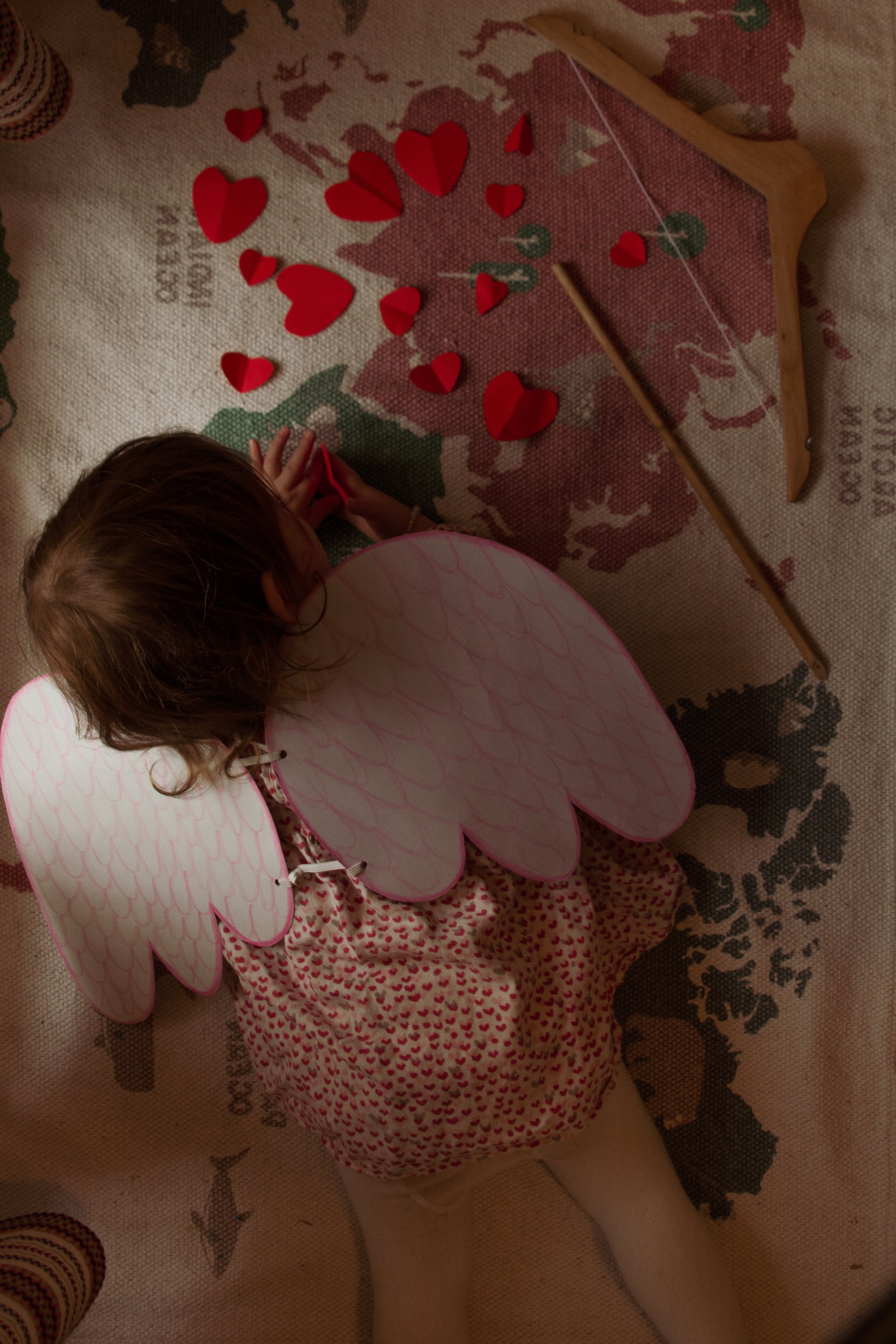 Upcycled cupid costume