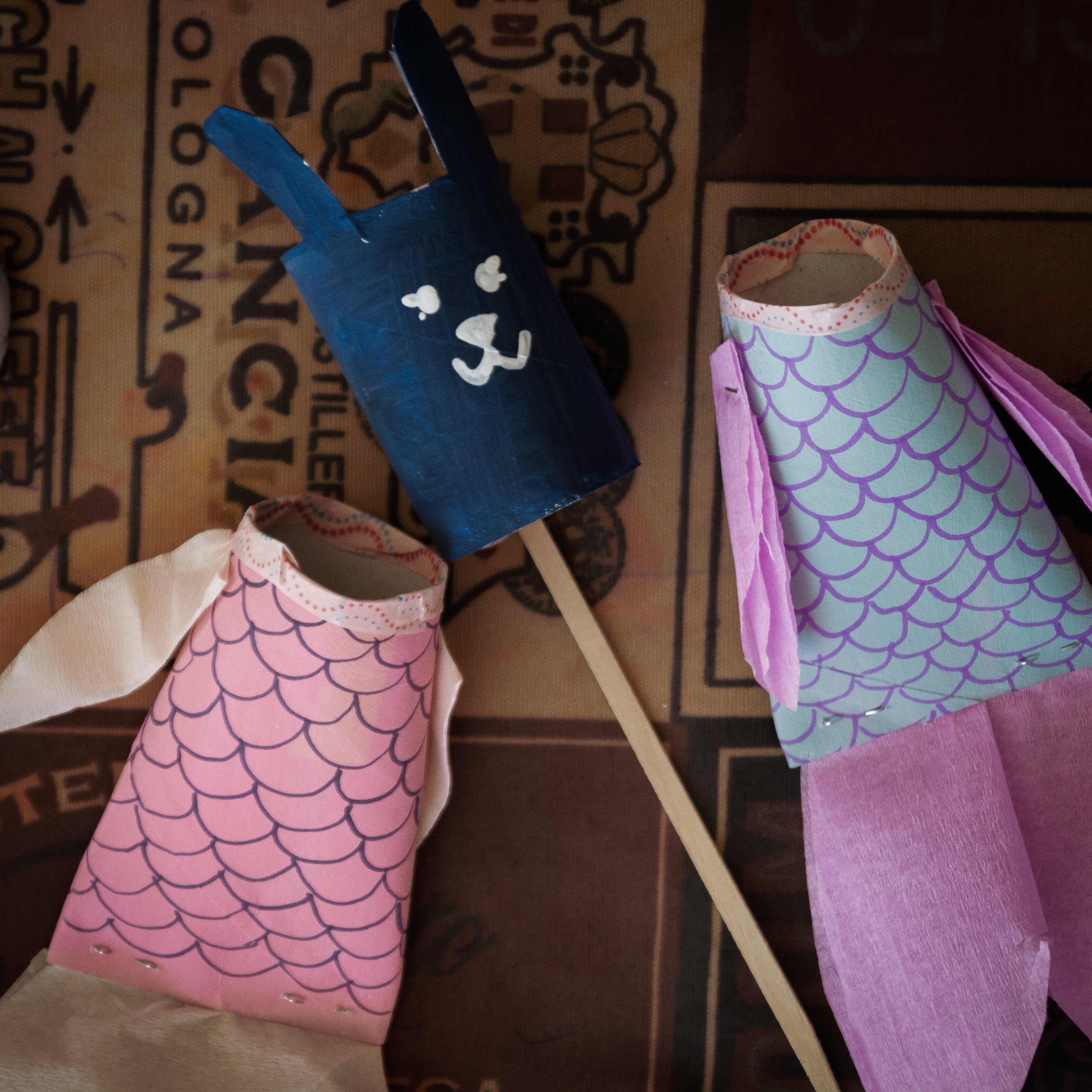 Diy cardboard fish