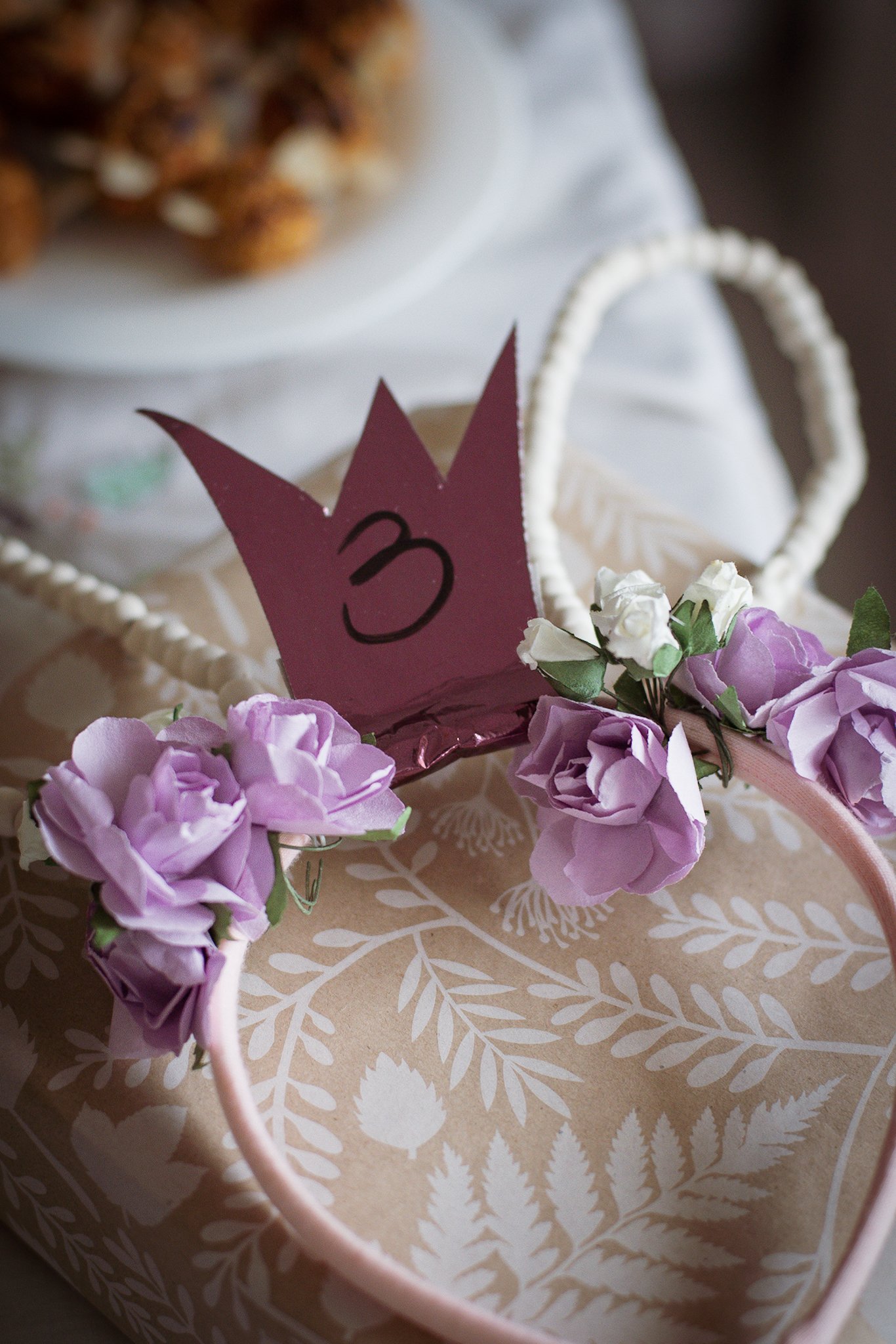DIY birthday headband