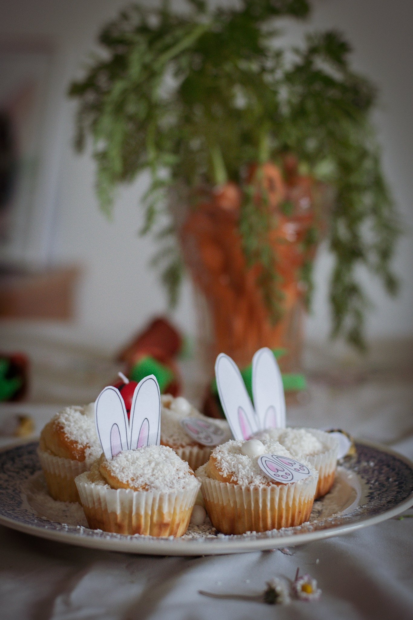 DIY bunny cupcakes
