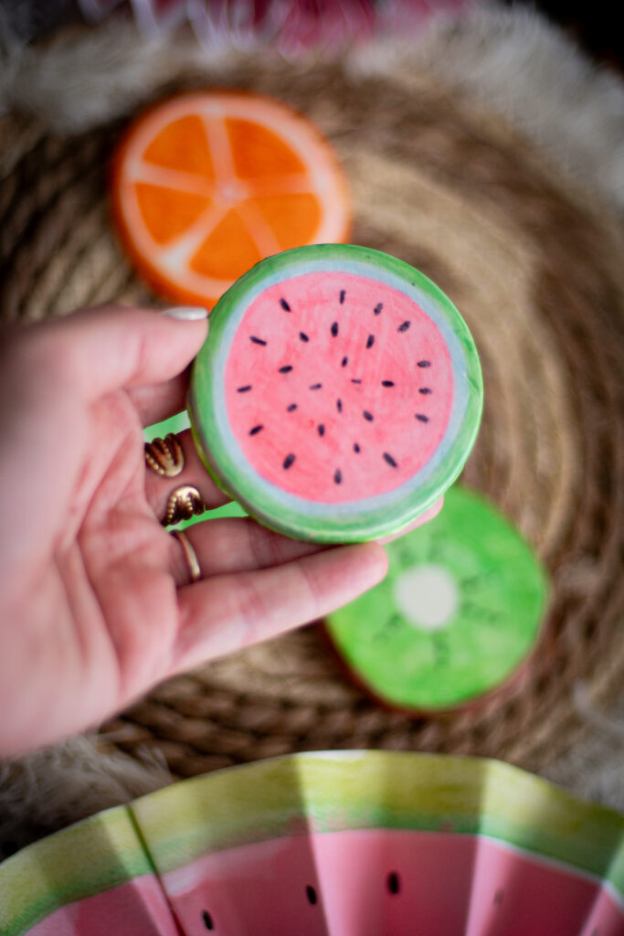 Handmade Watermelon coaster